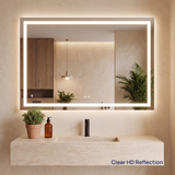 Keonjinn Frontlit & Backlit LED Bathroom Mirror