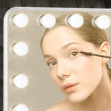 KeonJinn ON SALE Hollywood Lighted Makeup Mirror 3 Color Dimmable LED Bulbs