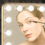 KeonJinn ON SALE Hollywood Lighted Makeup Mirror 3 Color Dimmable LED Bulbs