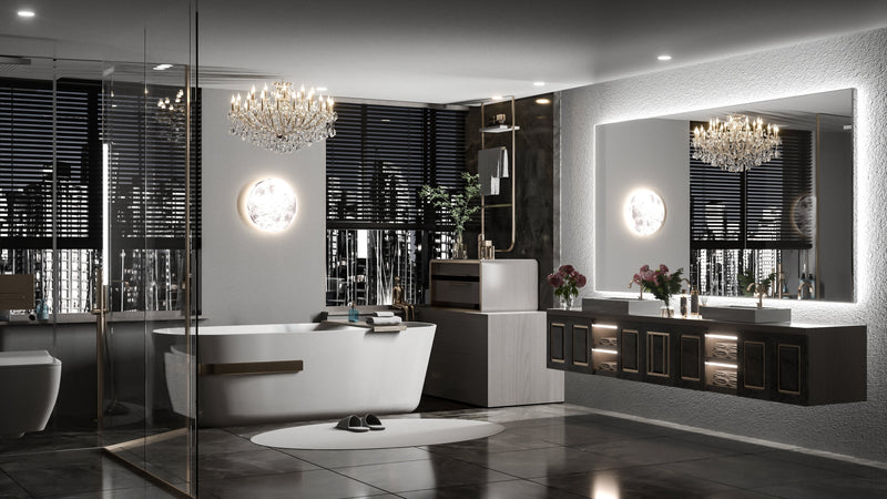 72 x 36 Inch LED Bathroom Mirror with Lights, Backlit Mirror 3 Colors Warm/Natural/White Lights High Lumens 10218LM