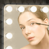 KeonJinn ON SALE Hollywood Lighted Makeup Mirror 3 Color Dimmable LED Bulbs