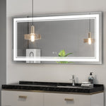ON SALE!!! 60 x 28 Inch Frontlit LED Mirror Adjustable White/Warm/Natural Lights High Lumen 8070LM
