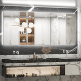 keonjinn backlit bathroom mirror anti fog dimmable brightness