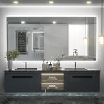 keonjinn backlit bathroom mirror anti fog dimmable brightness