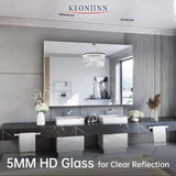 keonjinn backlit bathroom mirror anti fog dimmable brightness